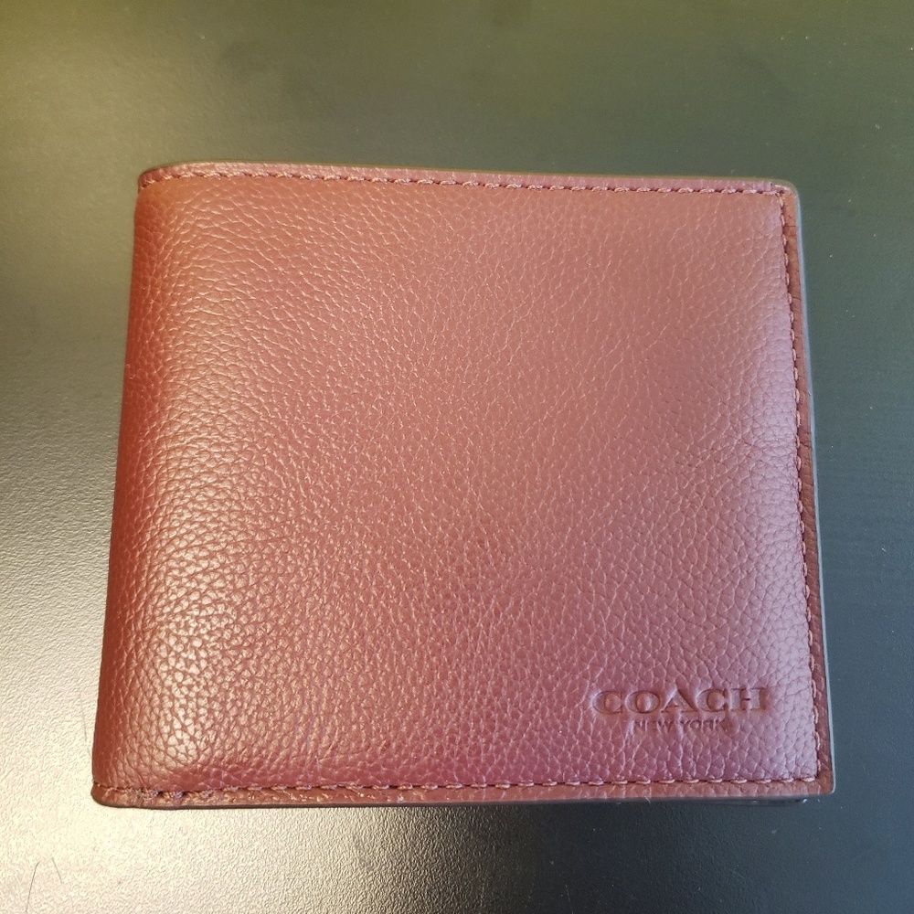 Cardinal Red Mens Coach Wallet